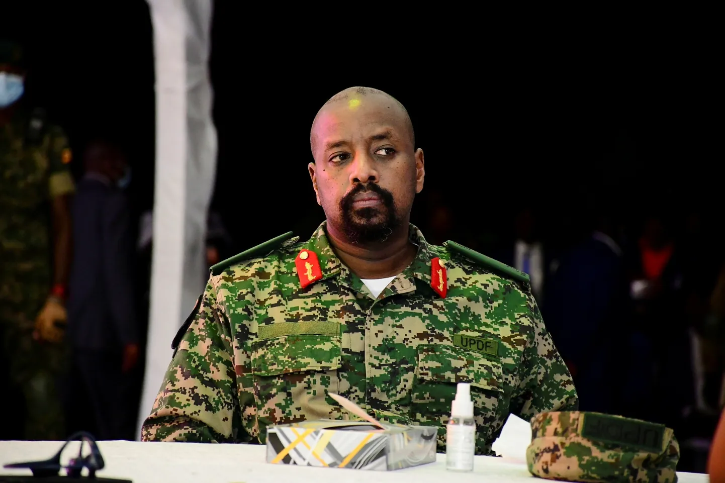 Uganda relvajõudude ülem kindral Muhoozi Kainerugaba oma sünnipäevapeol 7. mail 2022. aastal.