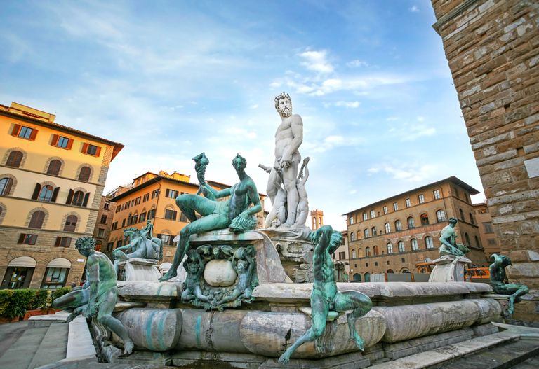 Фонтан Нептуна во Флоренции.