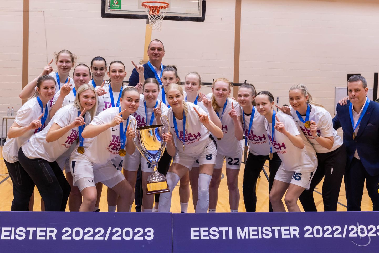 TalTech/Nordaid korvpallinaiskond tuli kahel viimasel hooajal Eesti meistriks ja karikavõitjaks.