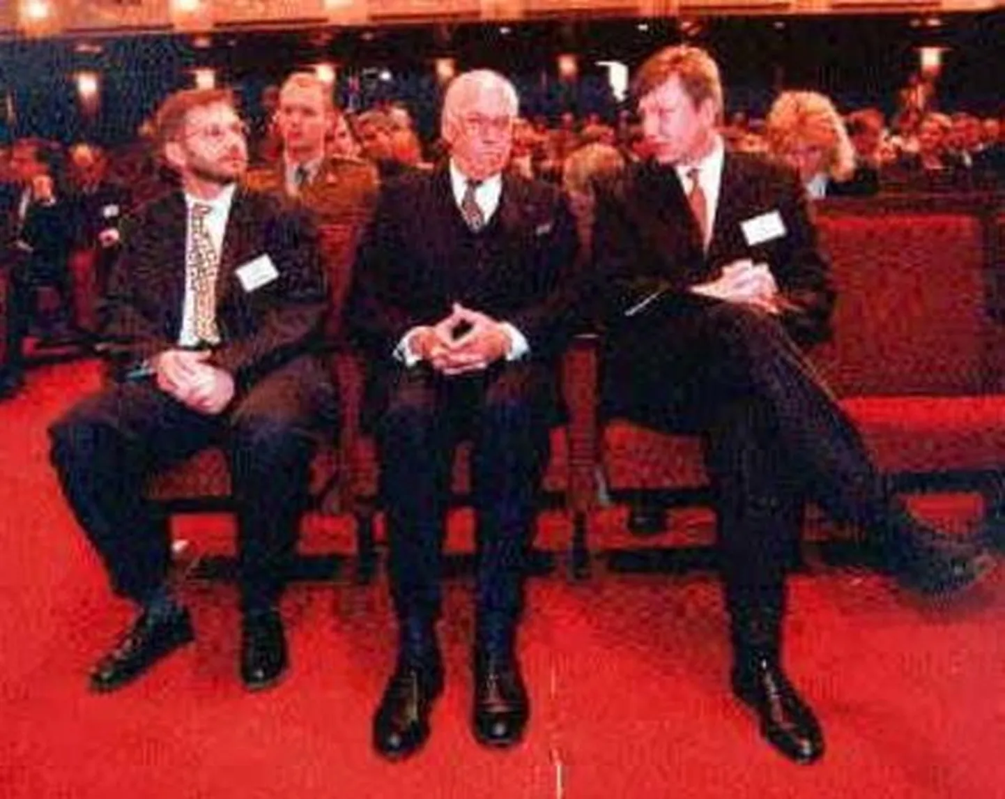 Kolm 1997. aasta presidenti (vasakult): Heldur Meerits, Lennart Meri ja Vahur Kraft.