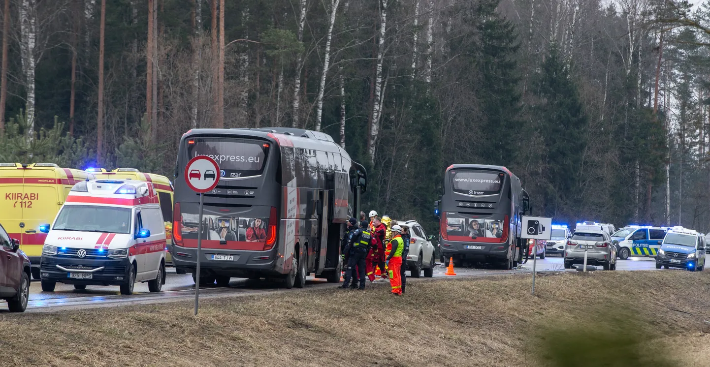 Liiklusõnnetuse koht.