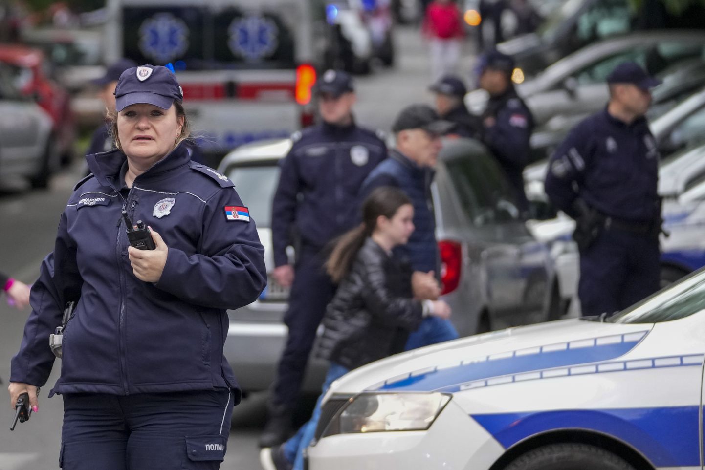 Полиция на месте стрельбы в Белграде