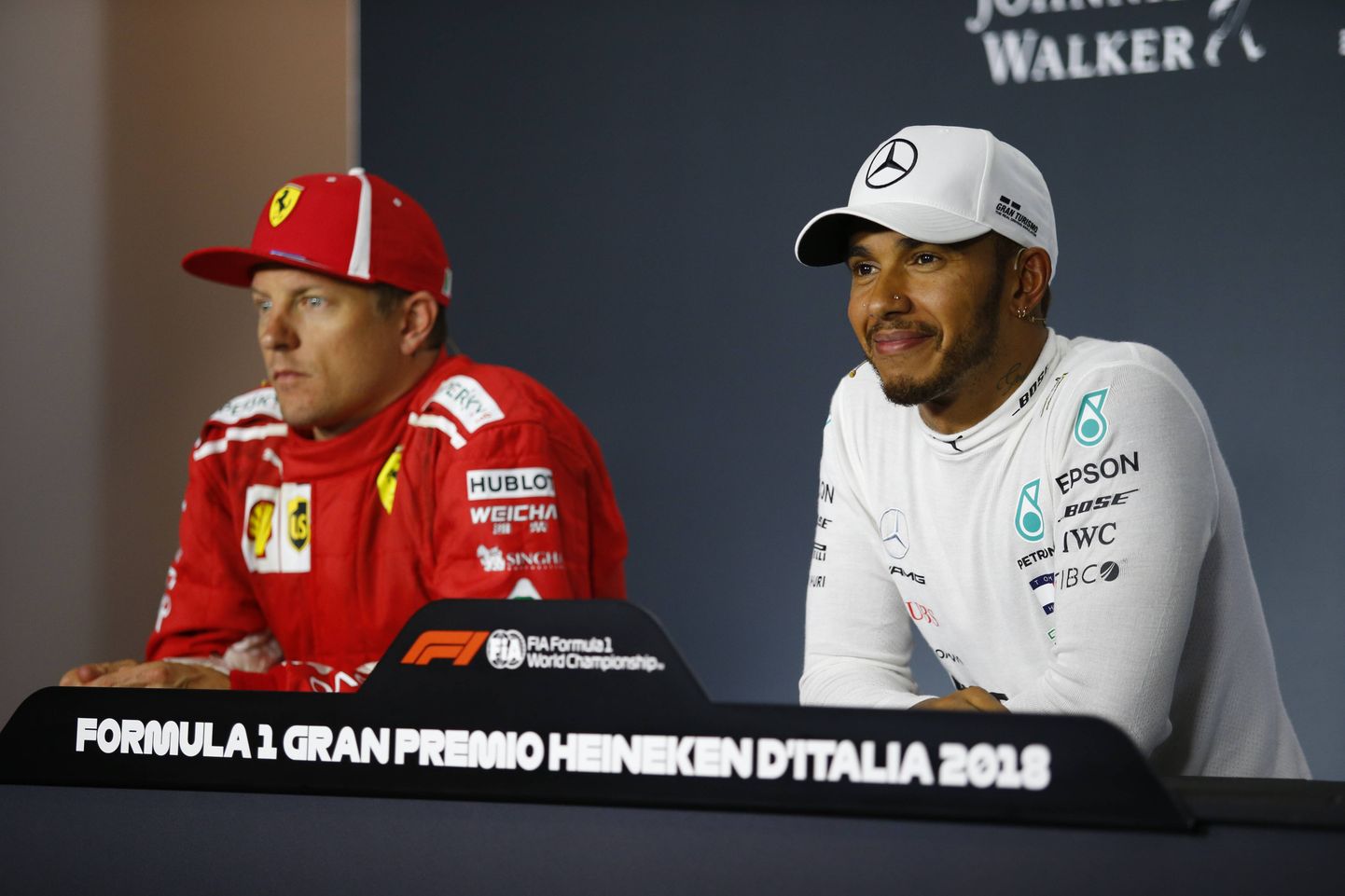 Kimi Räikkönen ja Lewis Hamilton