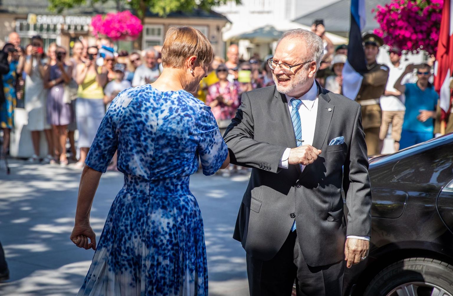 Läti riigipea Egils Levits ja Eesti president Kersti Kaljulaidi kohtusid Kuressaares.