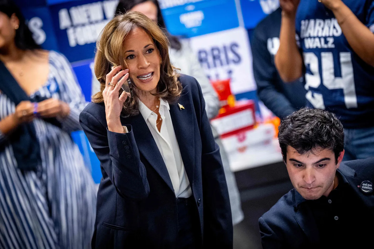 Demokraatide presidendikandidaat ja USA asepresident Kamala Harris valimispäeval Washingtonis.