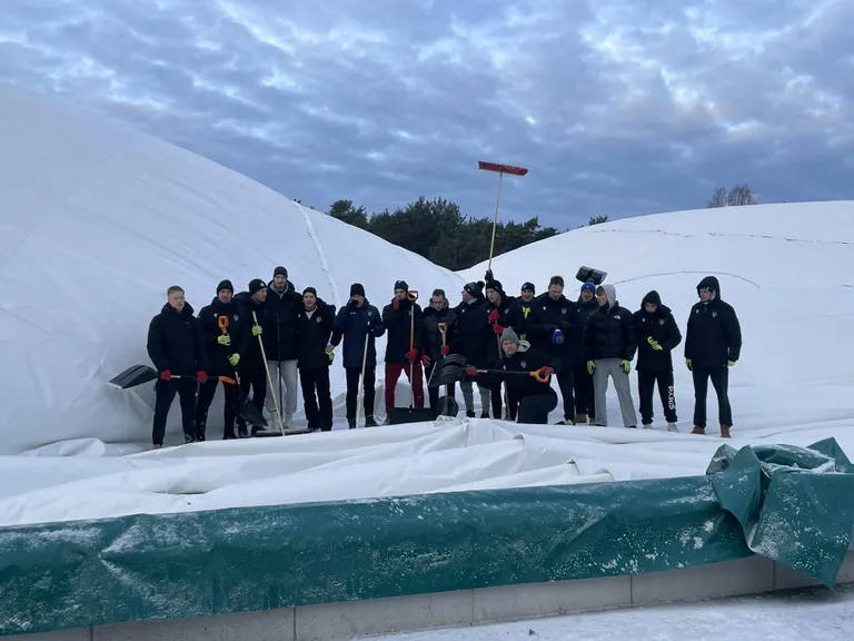 Tallinna Kalevi jalgpalliklubi kilehall Mustamäel.
