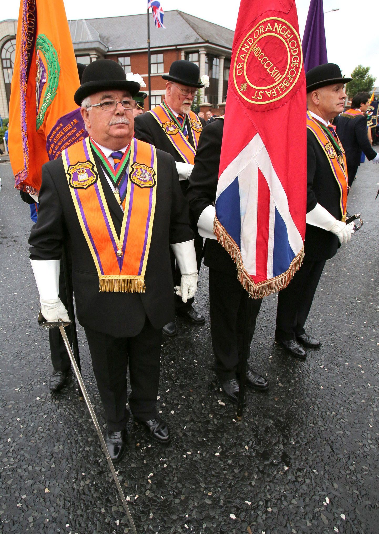 Марш оранжистов в Северной Ирландии.