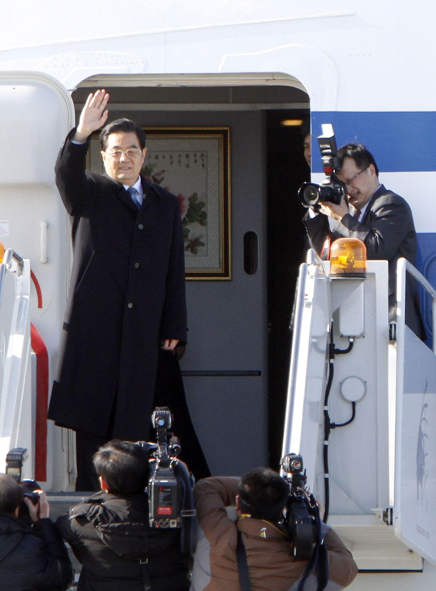 Hiina president Hu Jintao Chicagost lahkumas.