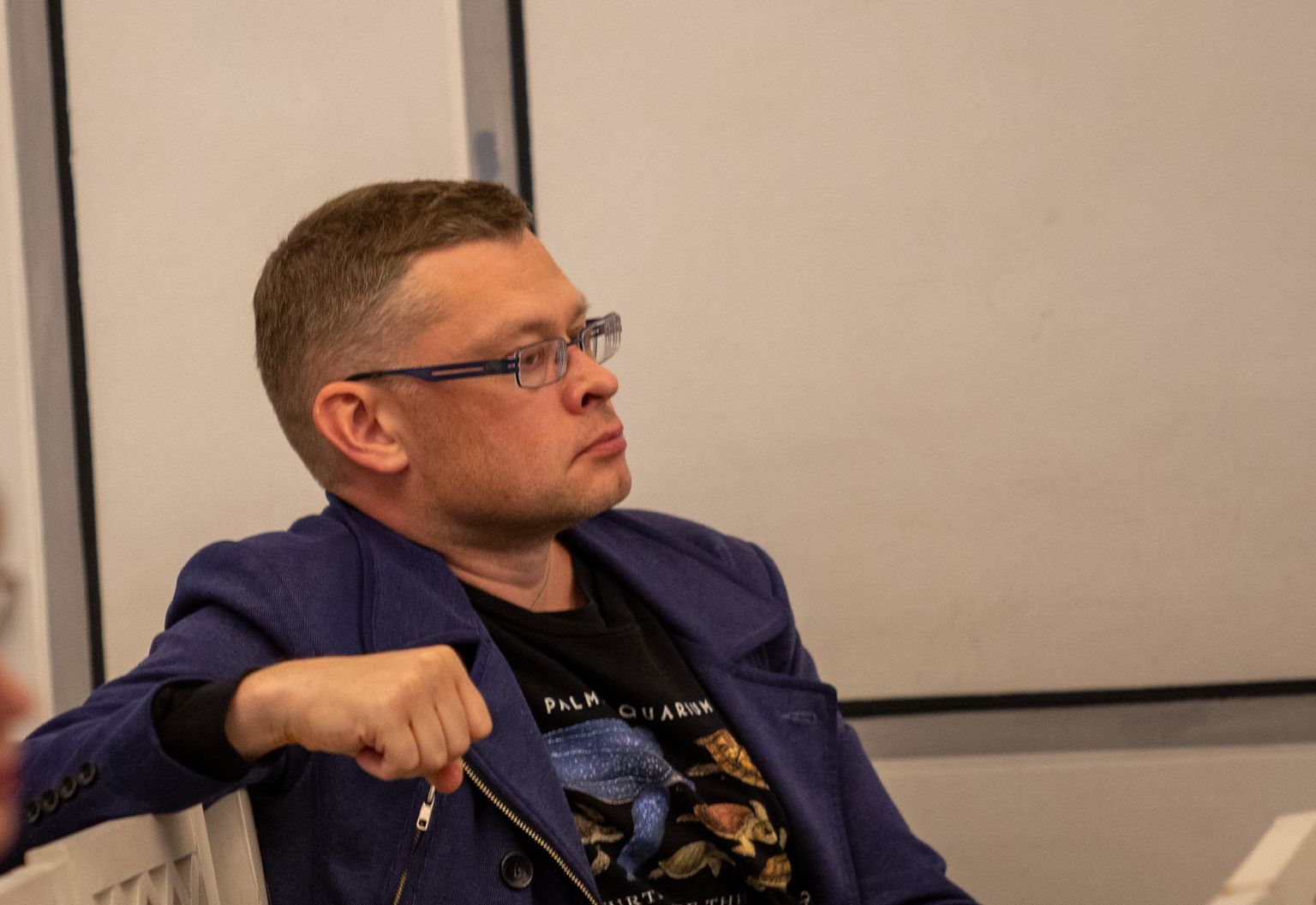 Kirjanike liidu Tartu osakonna esimees Berk Vaher.