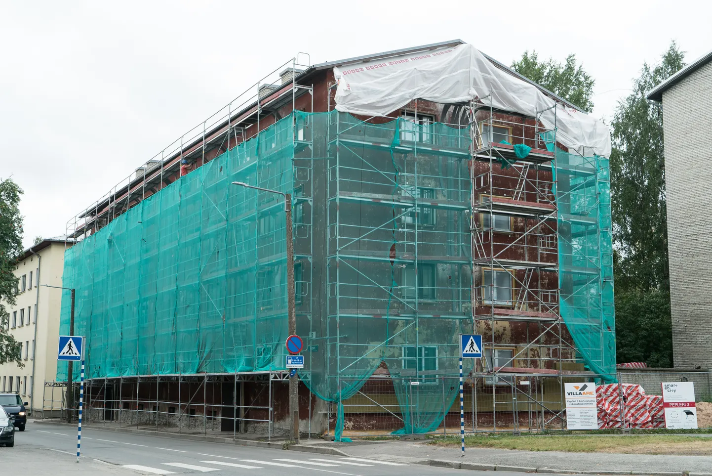 Kortermaja ehitamine nutikaks Tartus Pepleri tänaval.