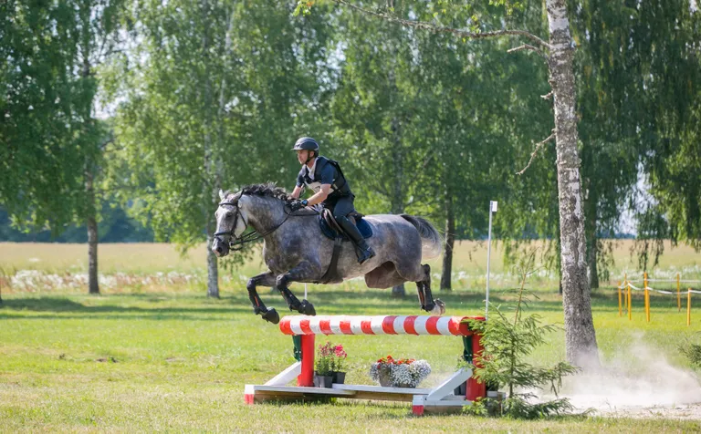 Jaagup Kallas ja Aspirin krossil.