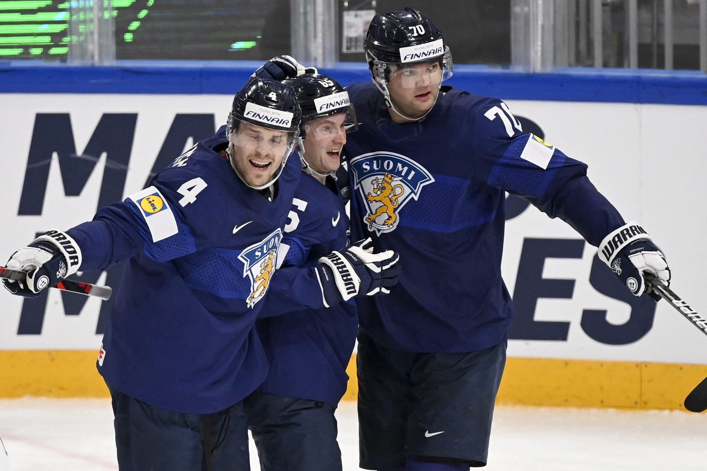 Nii Mikko Lehtonen (vasakult), Sakari Manninen kui ka Teemu Hartikainen teenisid läinud hooajal klubileiba Venemaal KHLis.