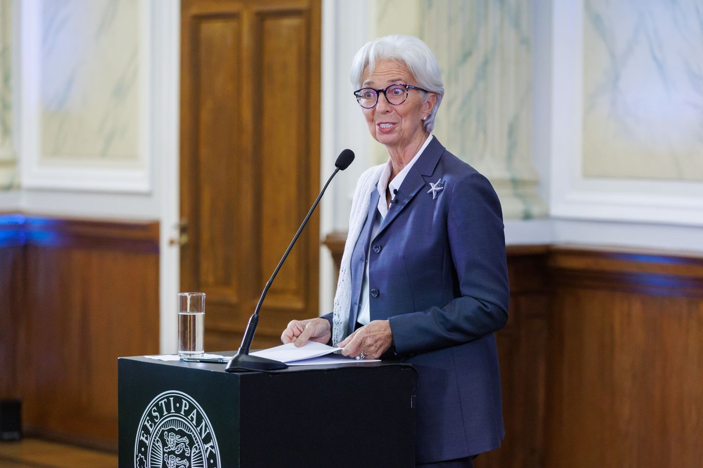Euroopa Keskpanga president Christine Lagarde'i avalik loeng Eesti Pangas.