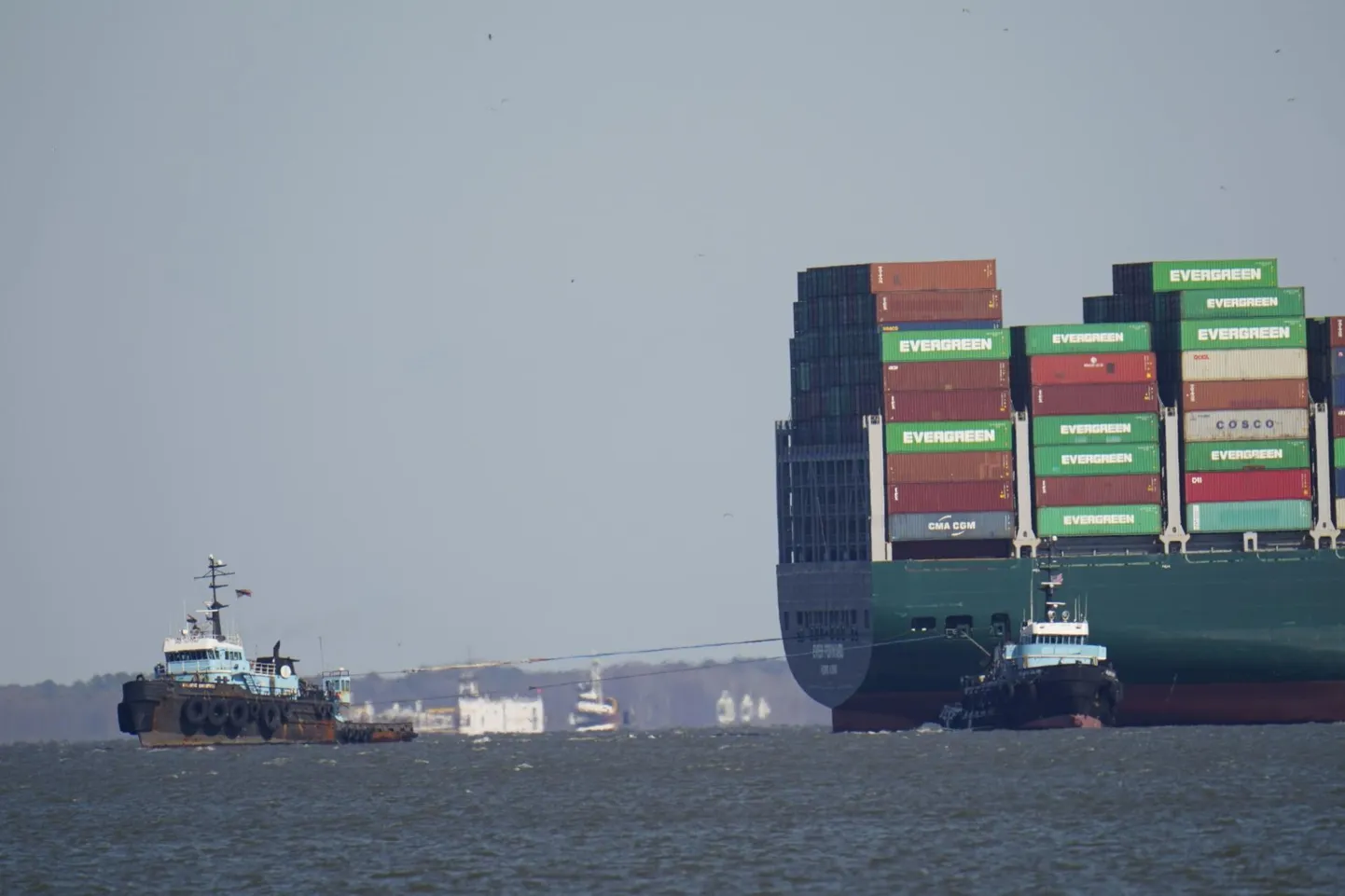 Konteinerlaev Ever Forward Chesapeake’i lahe madalas vees.