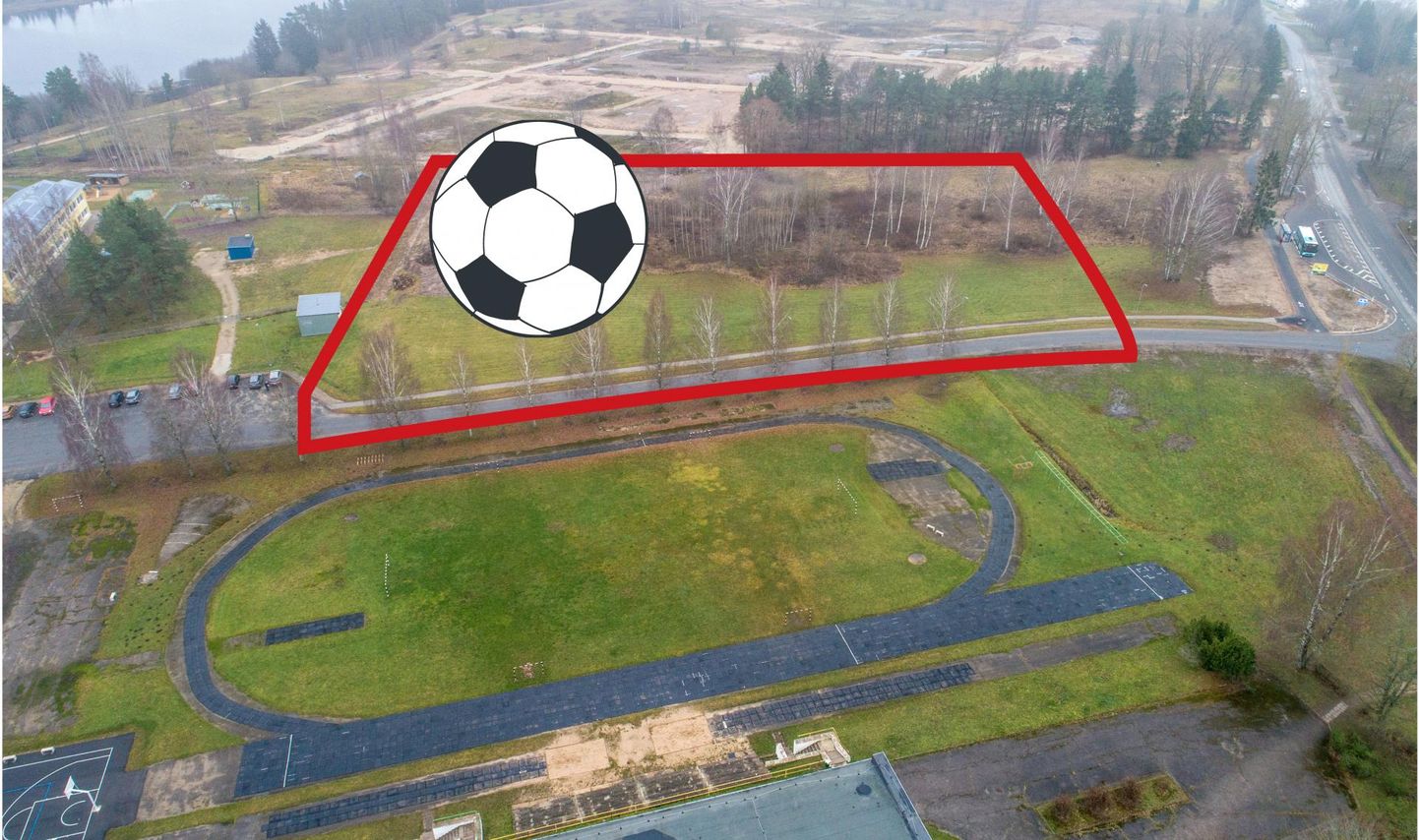Jalgpallihall tahetakse rajada Jakobsoni kooli staadioni ja lasteaia naabrusesse.