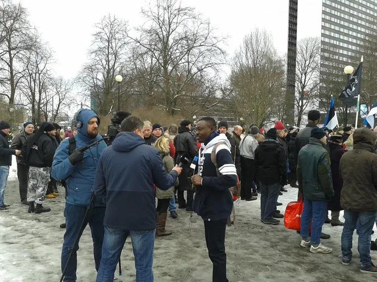 Odini Sõdalaste kogunemine 24. veebruaril. Foto: