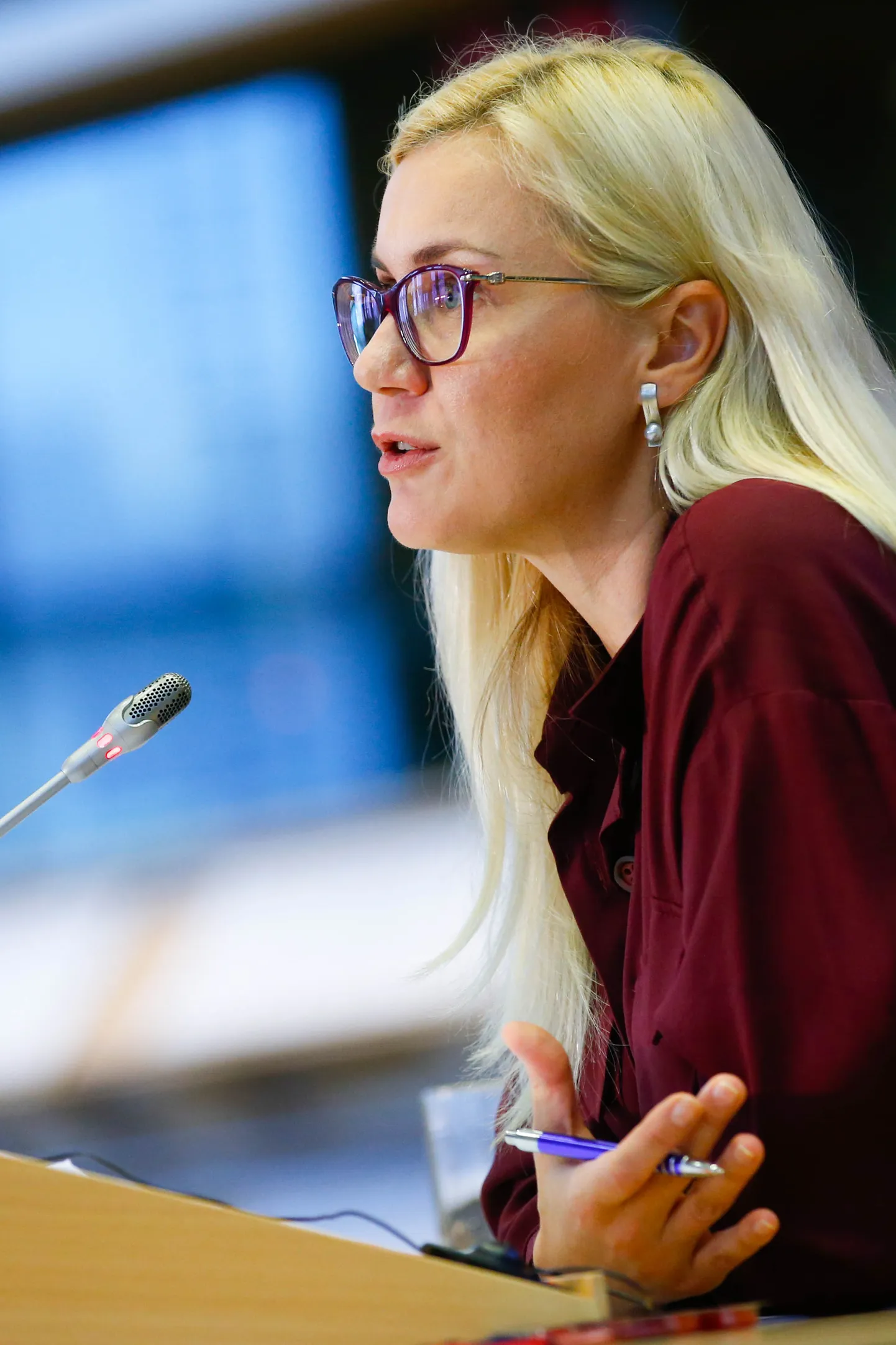 Kadri Simson europarlamendi kuulamisel.