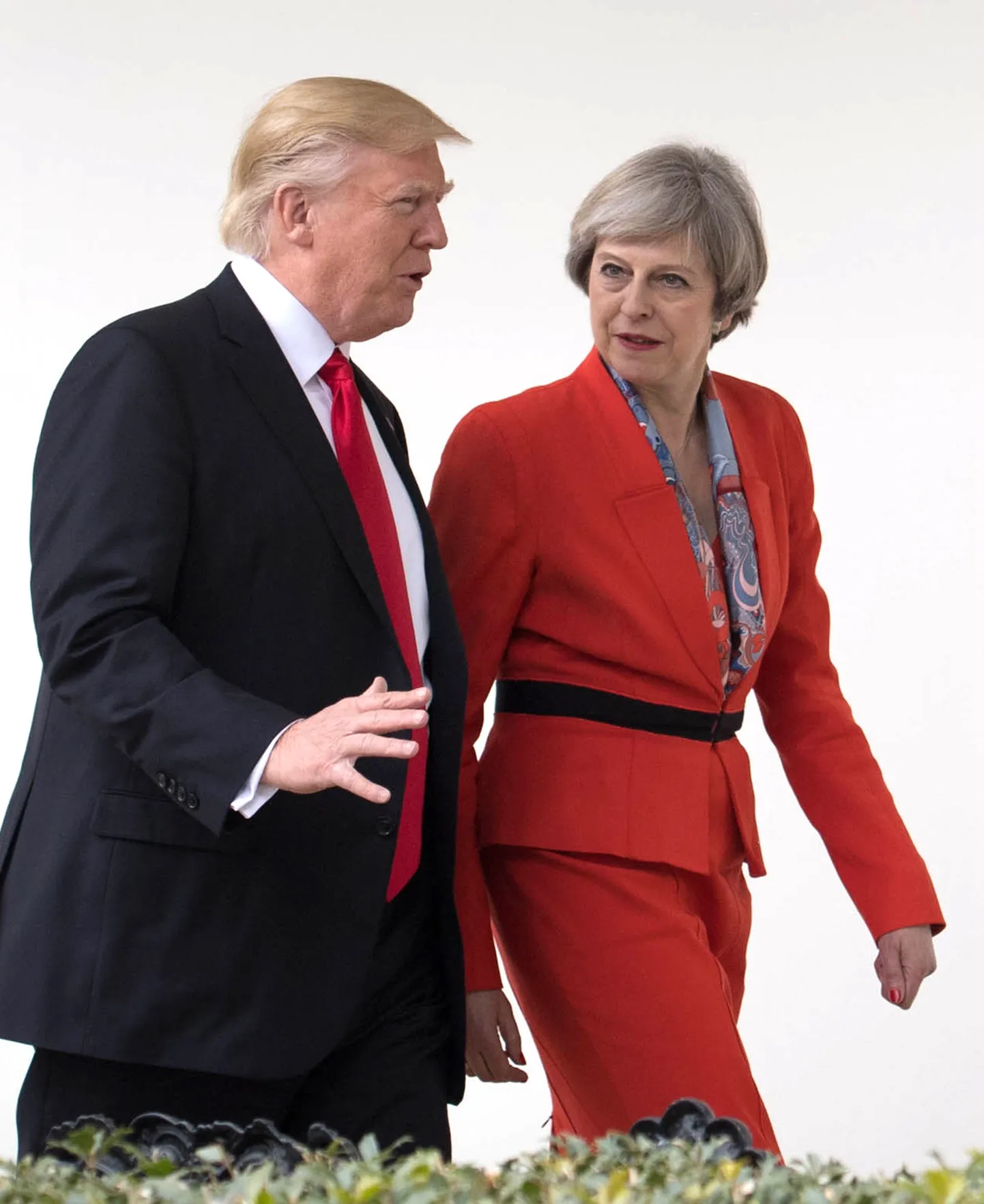 Дональд Трамп и Тереза Мэй.
