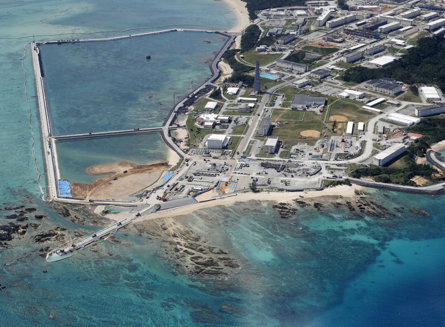 USA Futenma õhuväebaasi uus asukoht Okinawa saarel.