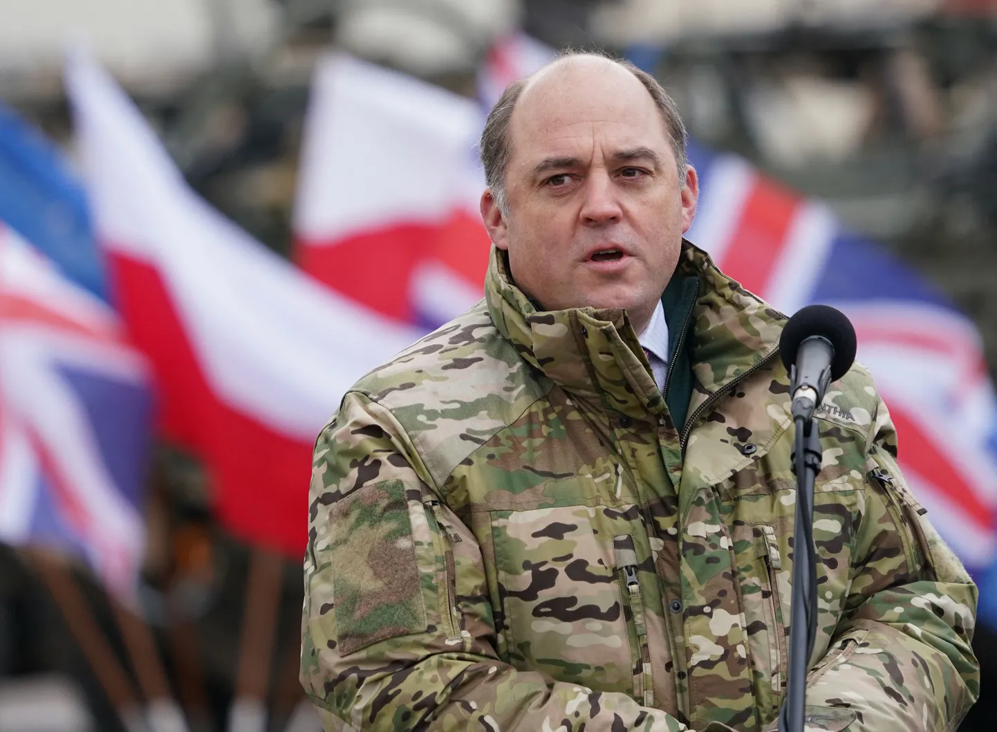 Briti kaitseminister Ben Wallace 18. novembril Poolas.