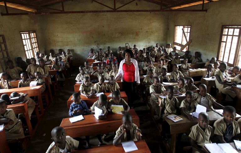 Ave Marie-nimeline klassiruum Burundi pealinnas Bujumburas. Foto: REUTERS/Thomas Mukoya