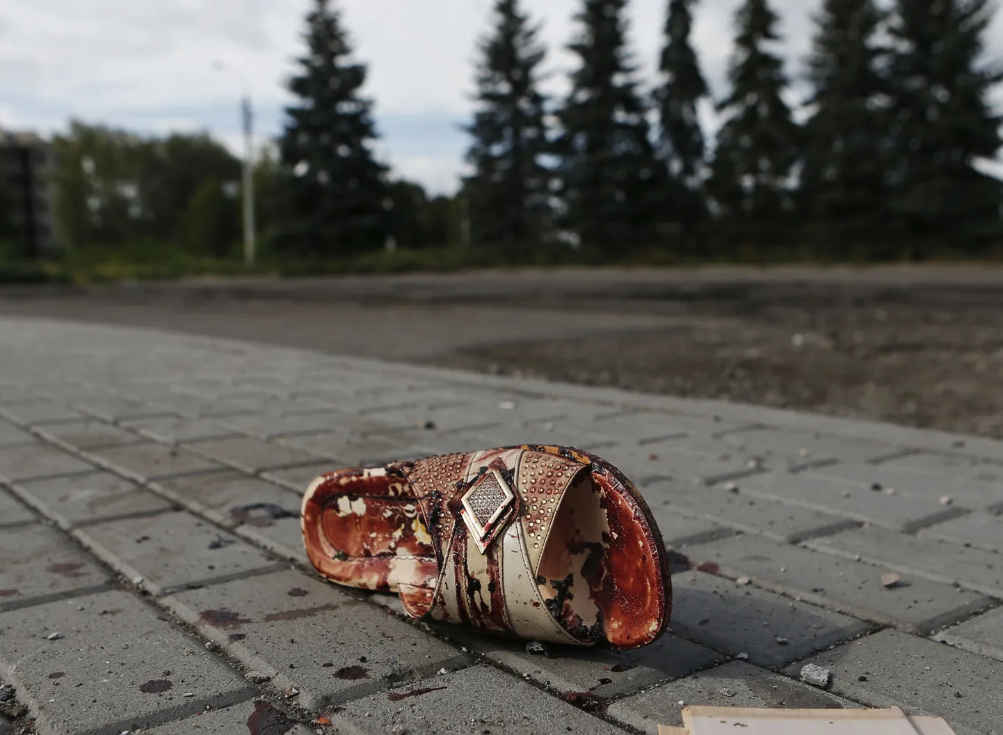 Verine jalanõu Donetski lähistel Makiivka asulas.