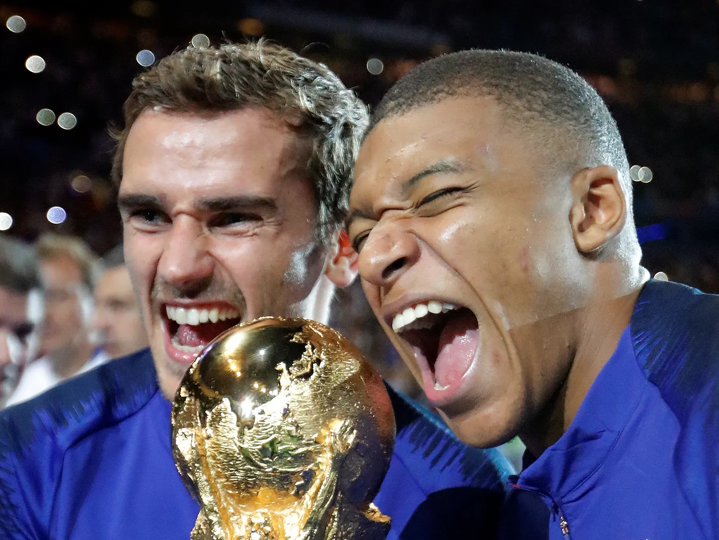 Antoine Griezmann (vasakul) ja Kylian Mbappe.