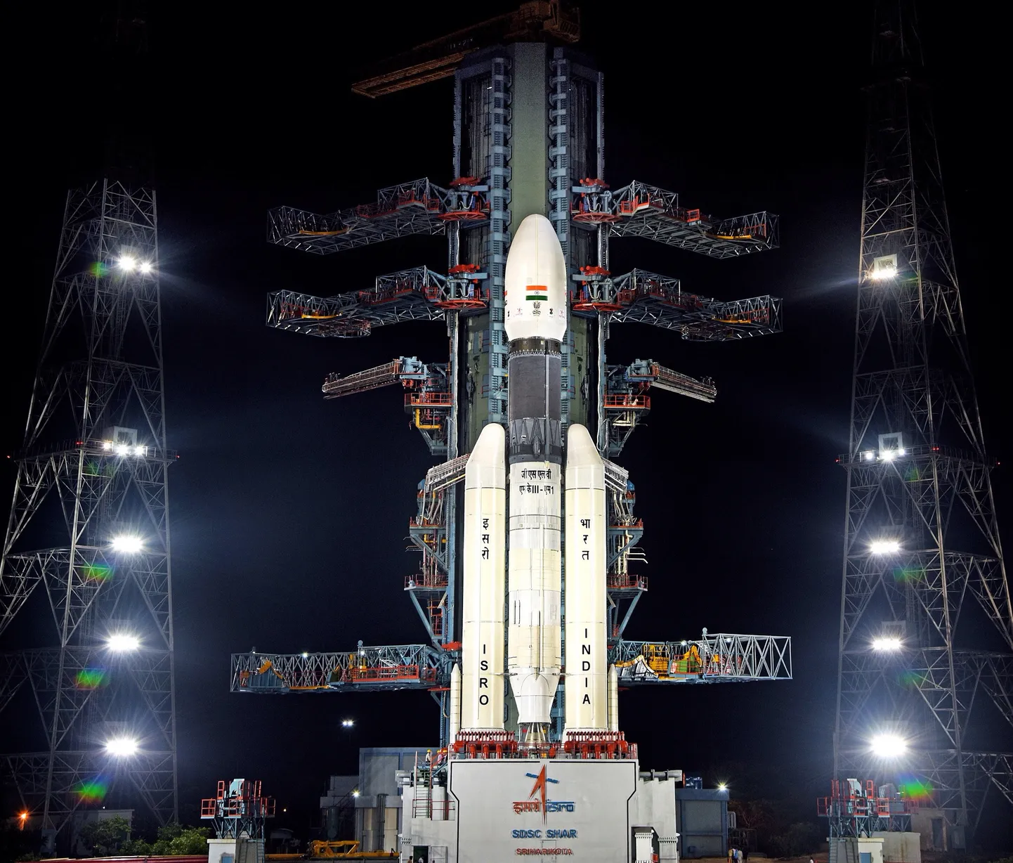 India kosmoseuuringute organisatsiooni (ISRO) foto Chandrayaan-2, Moon Chariot 2 süstikust.