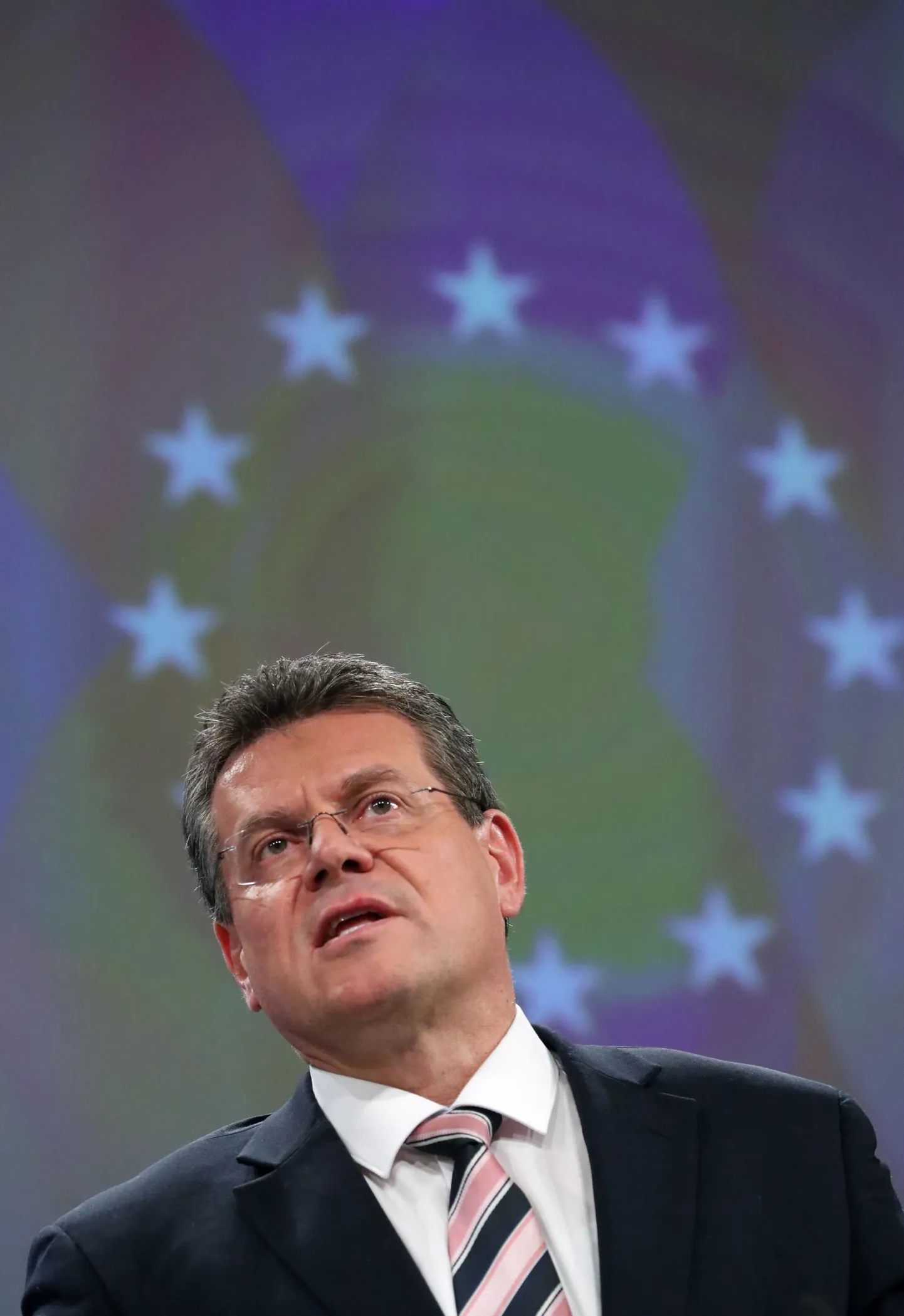 Euroopa Komisjoni asepresident Maroš Šefčovič kohtas eile taas kaunis tühja europarlamendi saali. 