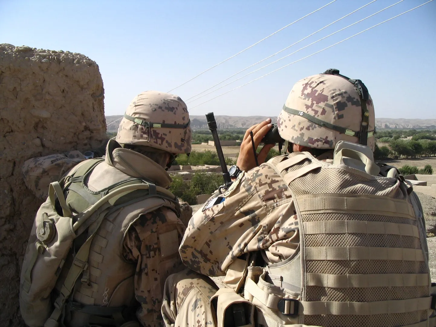 Эстонские военные в Афганистане.