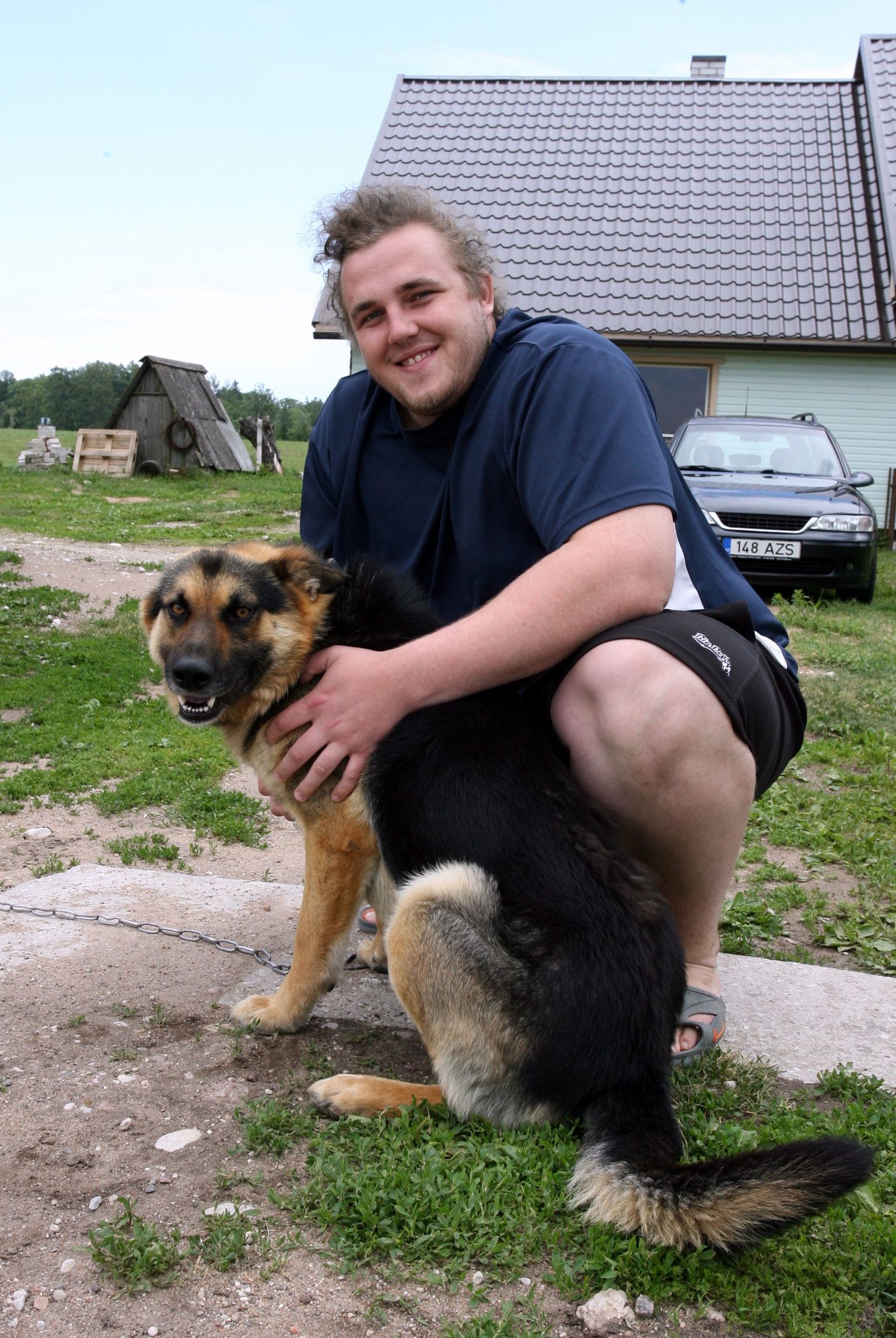 Kaido Höövelson alias Baruto oma koera Roiga.