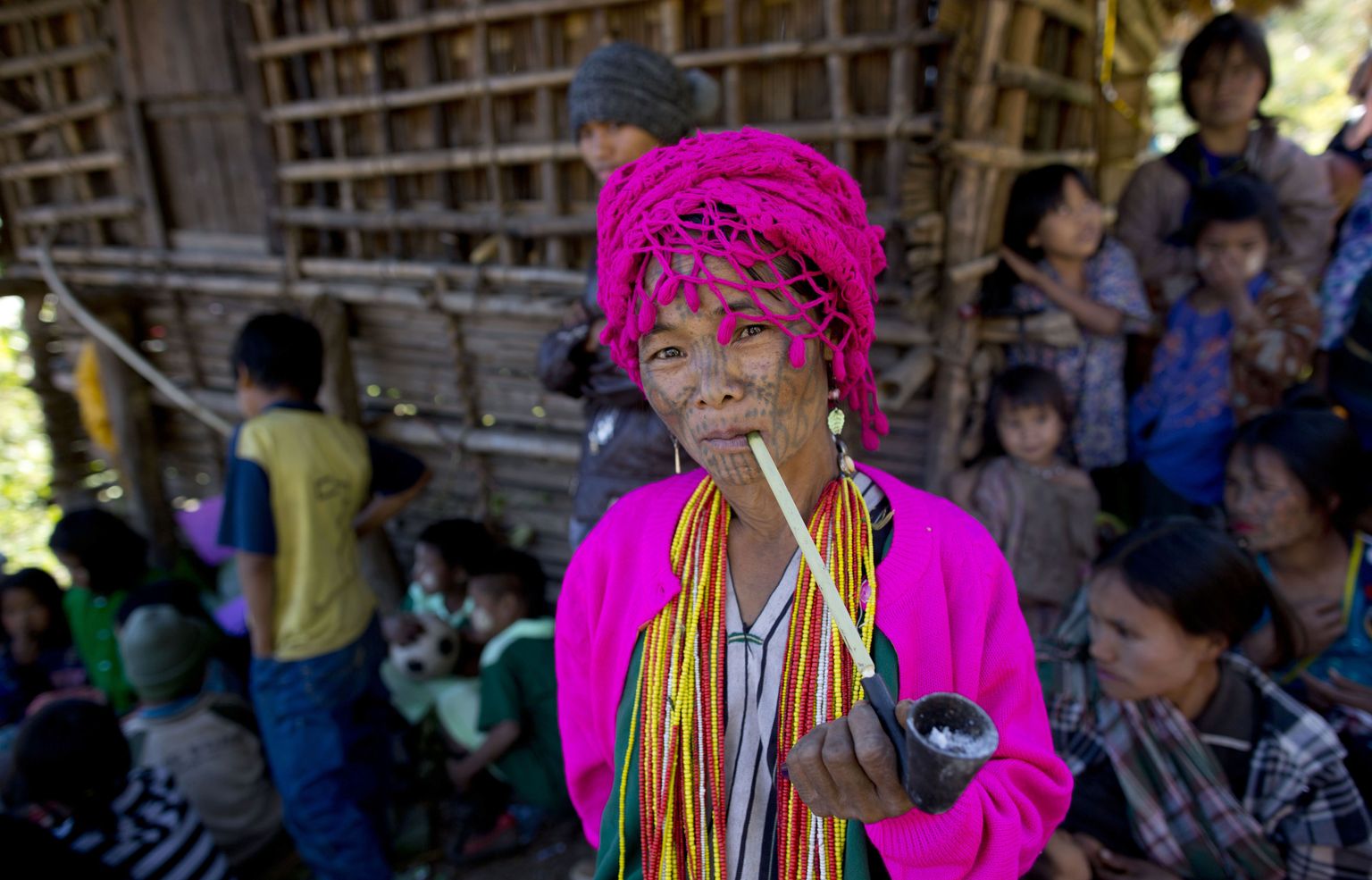 Myanmari chini hõimu naine
