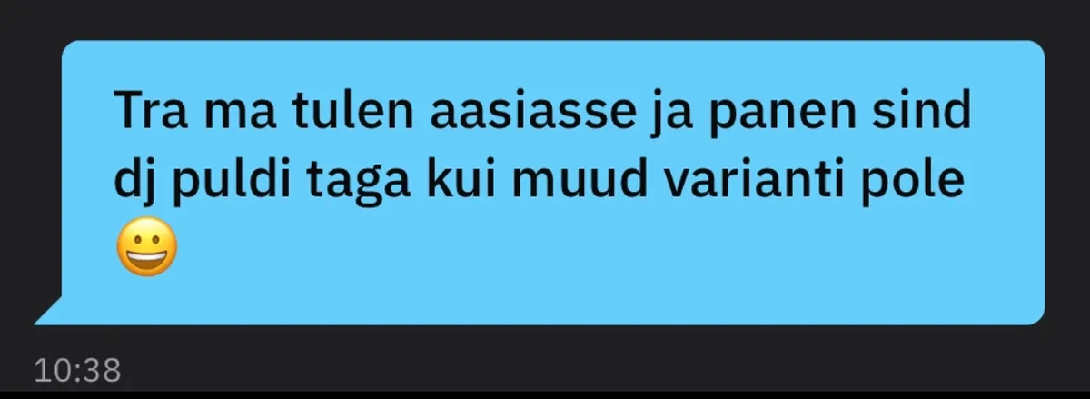 Ekraanipauk kohtinguäpi vestlusest