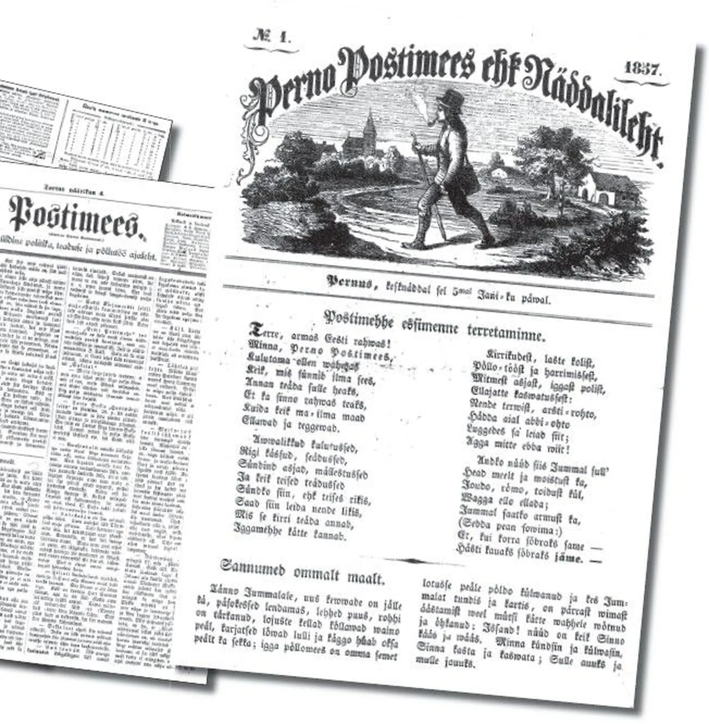 Postimehe esikaas aastast 1857