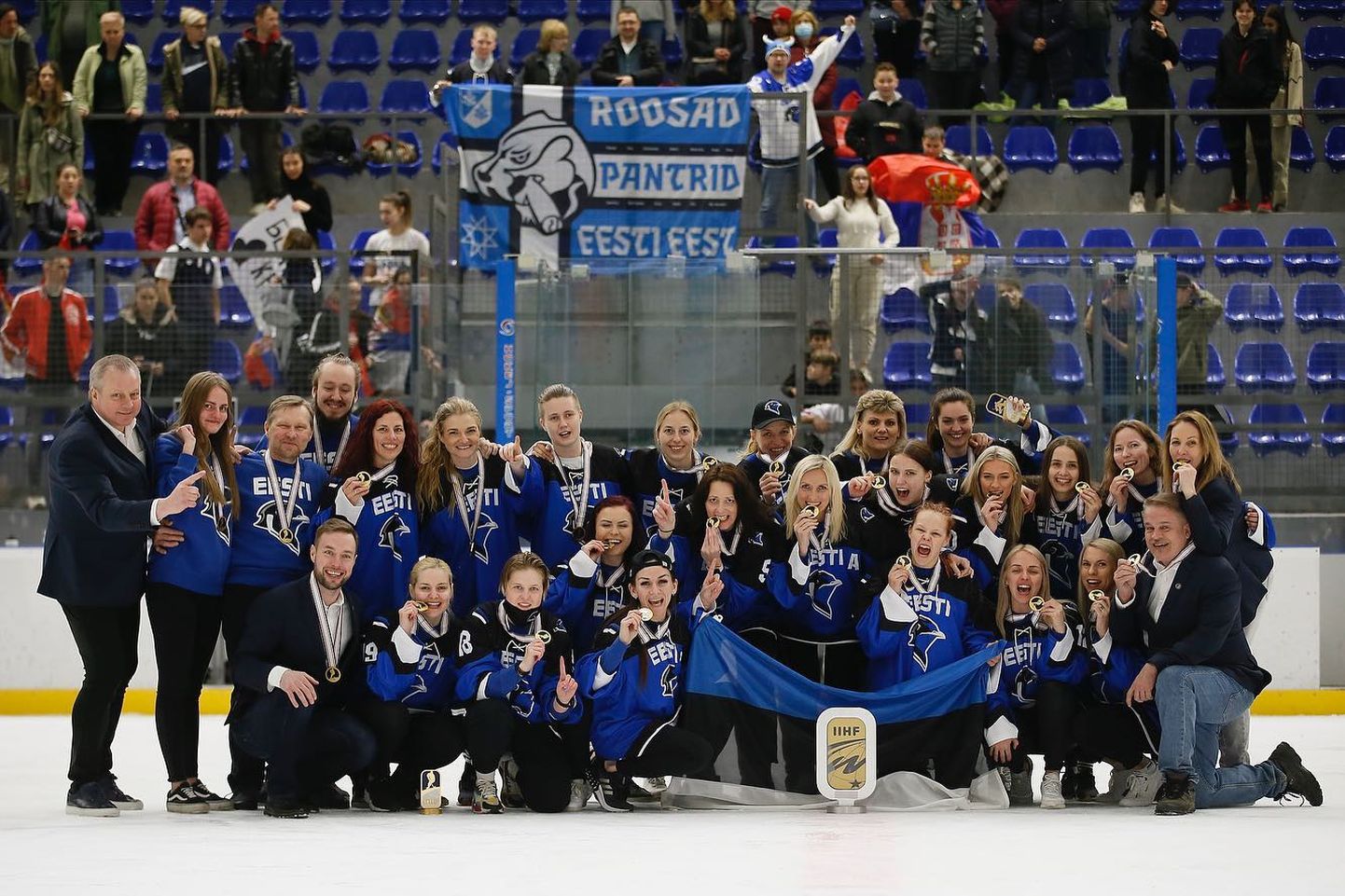 Eesti naiskond põrmustas Serbias kõik kolm vastast ja kerkis uueks hooajaks kolmanda divisjoni A-alagruppi.