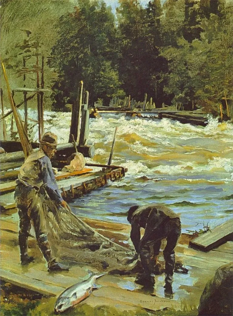 Гуннар Берндтсон. Ловля лосося.