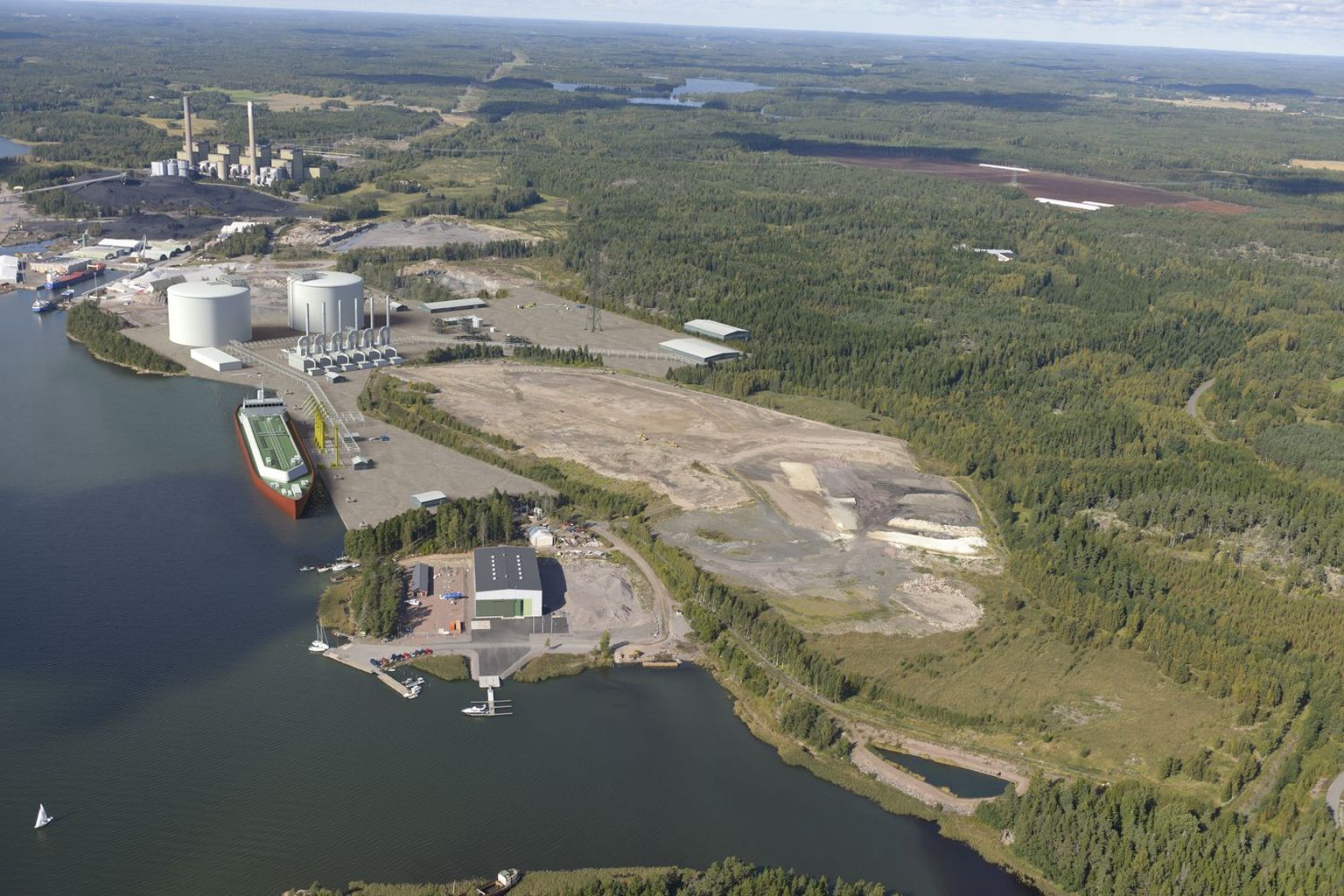 Gasumi tulevane LNG terminal Inkoos Soomes.