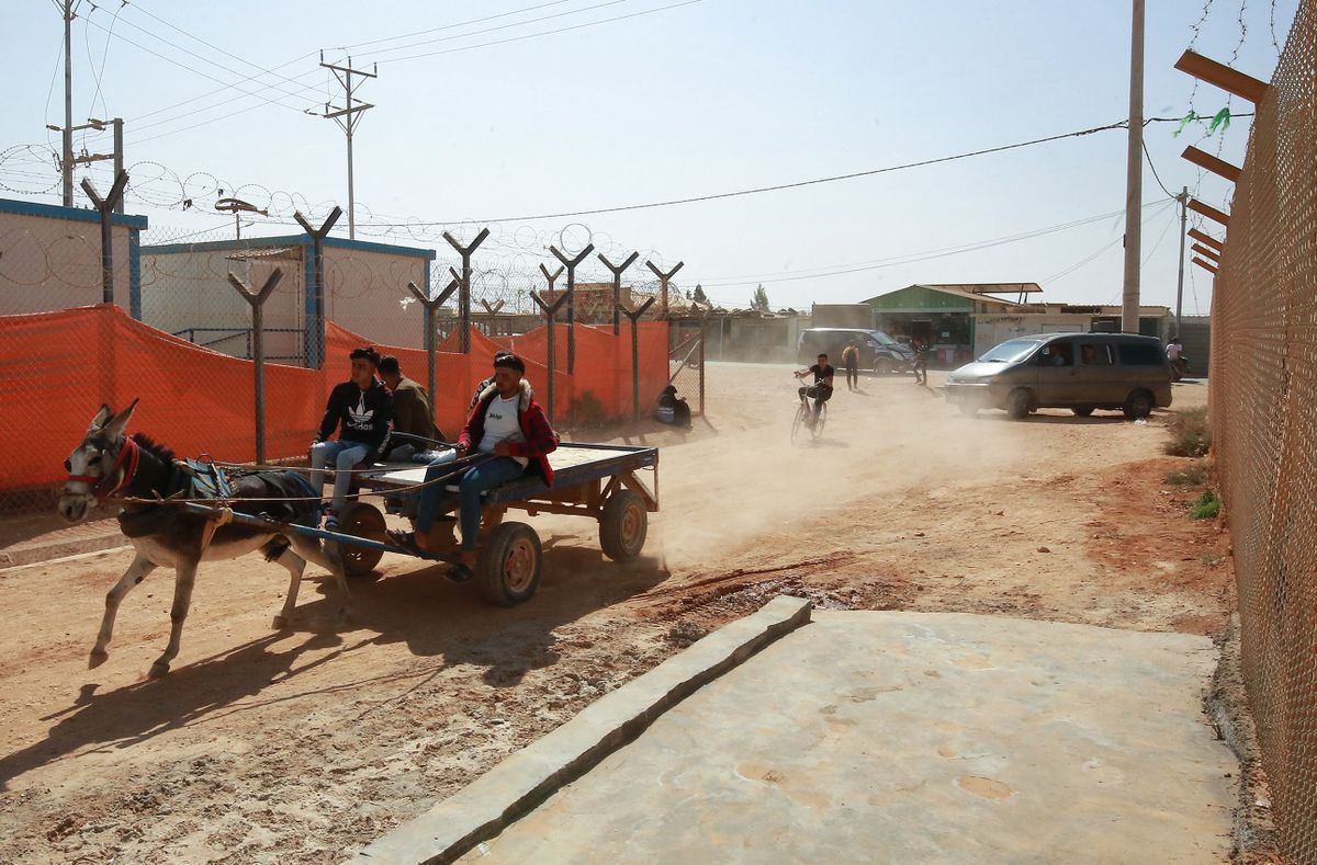 Zaatari pagulaslaager Jordaania põhjaosas.