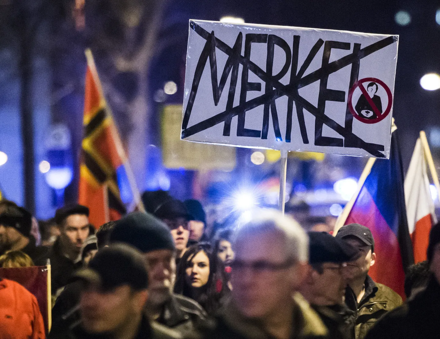 Euroskeptiline Alternatiiv Saksamaale toetajad veebruaris Erfurtis.