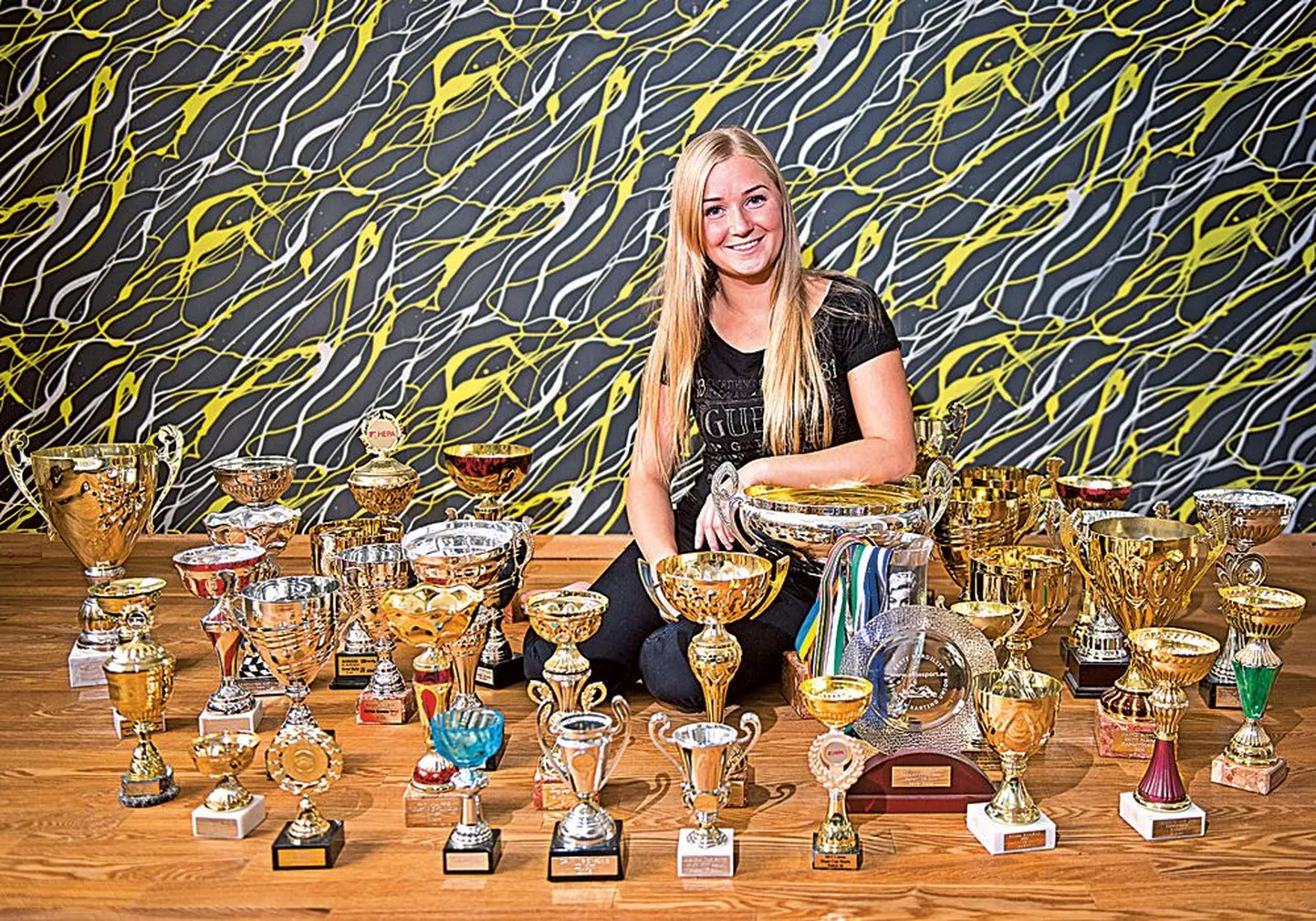 У обожающей скорость Нэнси Ристла немало различных кубков, которыми отмечены ее победы на соревнованиях. Самой ценной наградой пока является недавно завоеванный титул чемпиона Эстонии.
