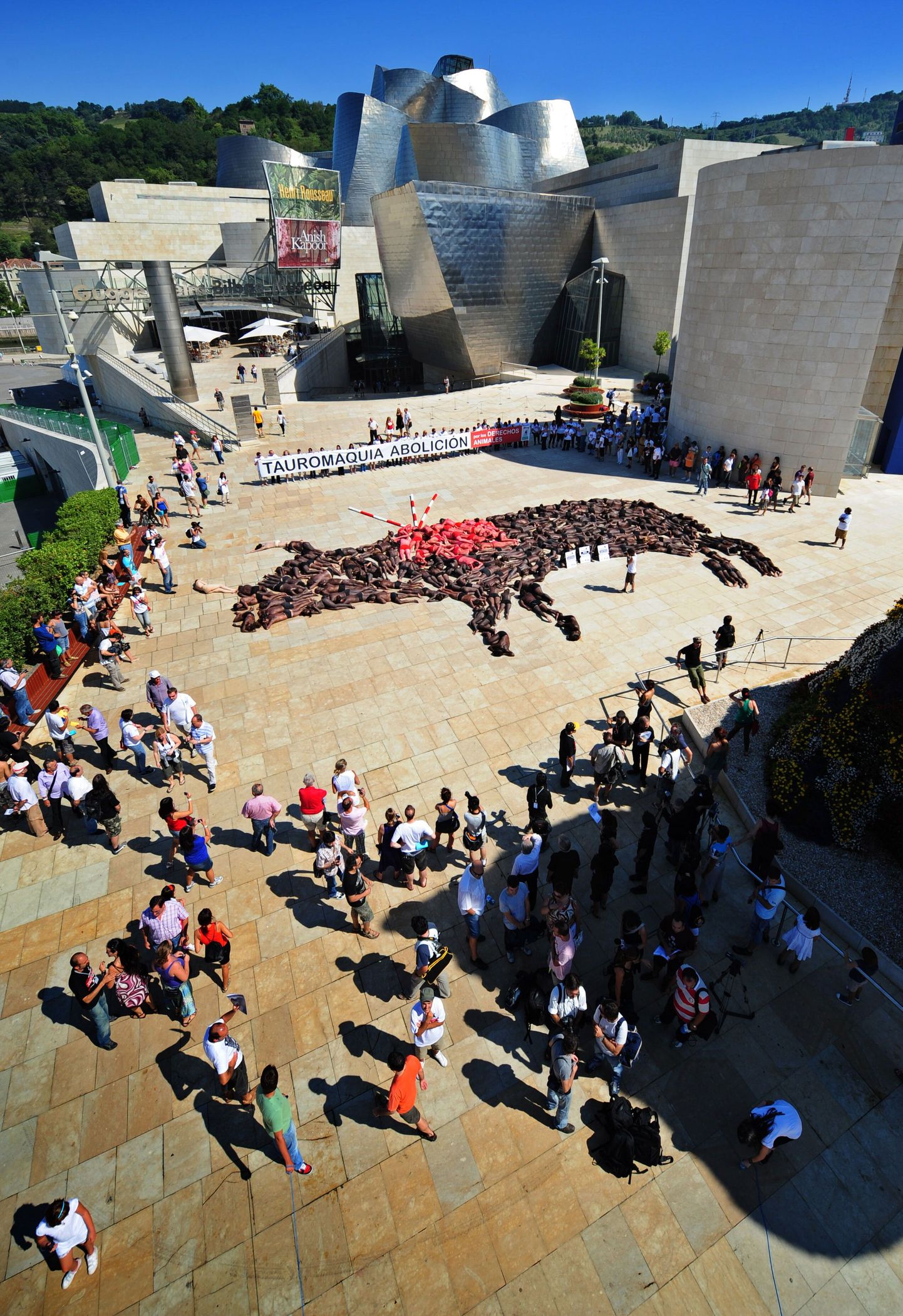 Aktivistide meeleavaldus Guggenheimi muuseumis