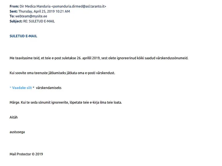Tüüpiline õngitsuskiri.
