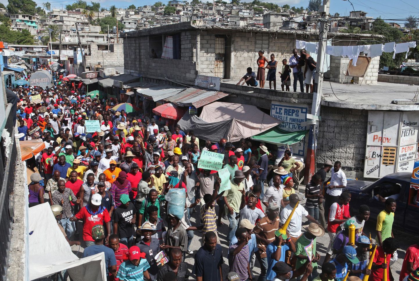Демонстрация на Гаити.