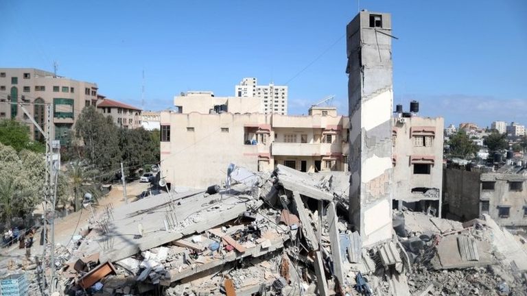 Разрушения в Газе.