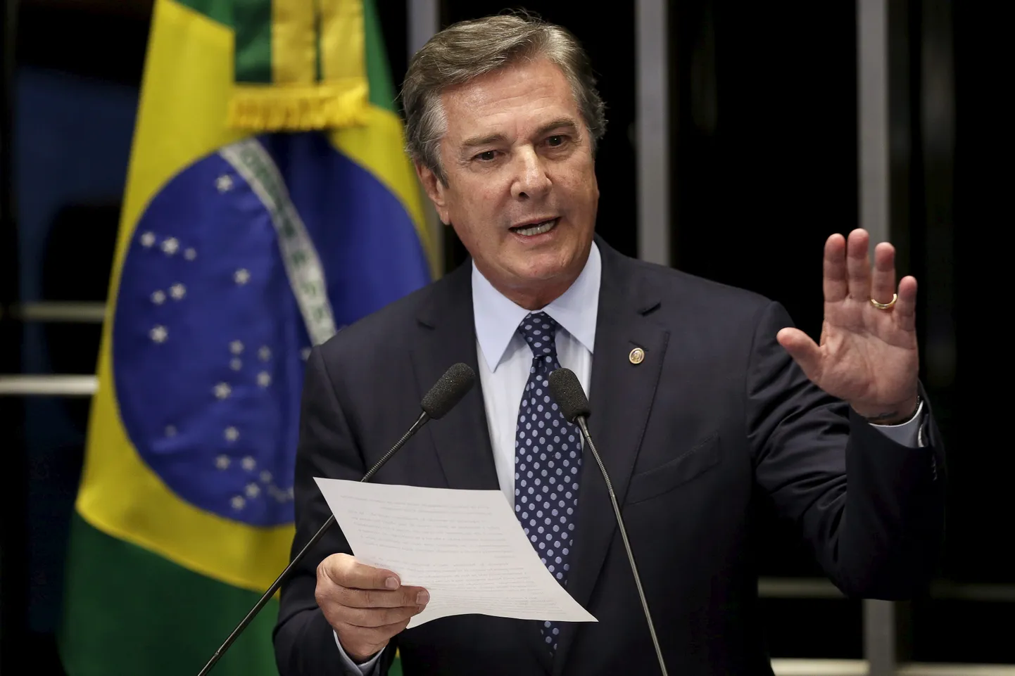 Brasiilia ekspresident Fernando Collor de Mello. 14. juuli 2015.