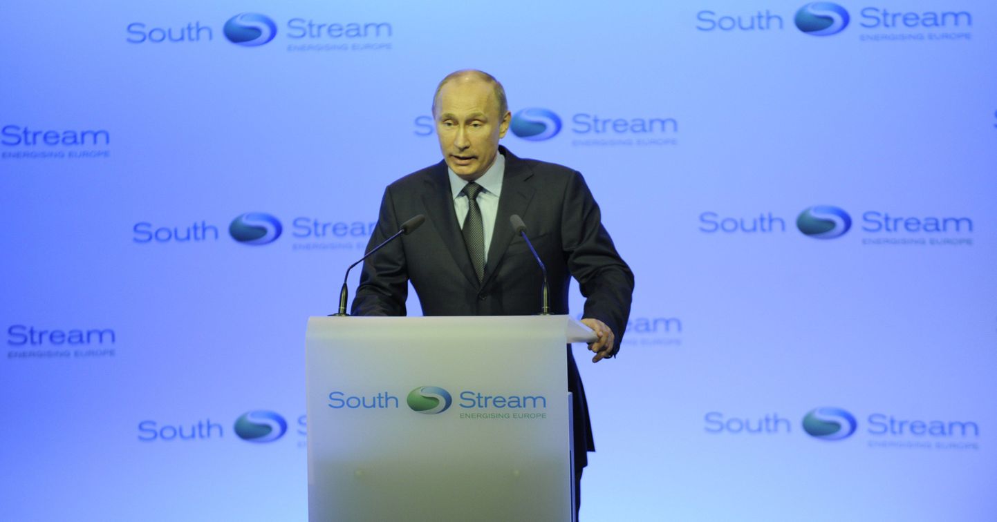 Vladimir Putin South Streami gaasijuhtme avatseremoonial.