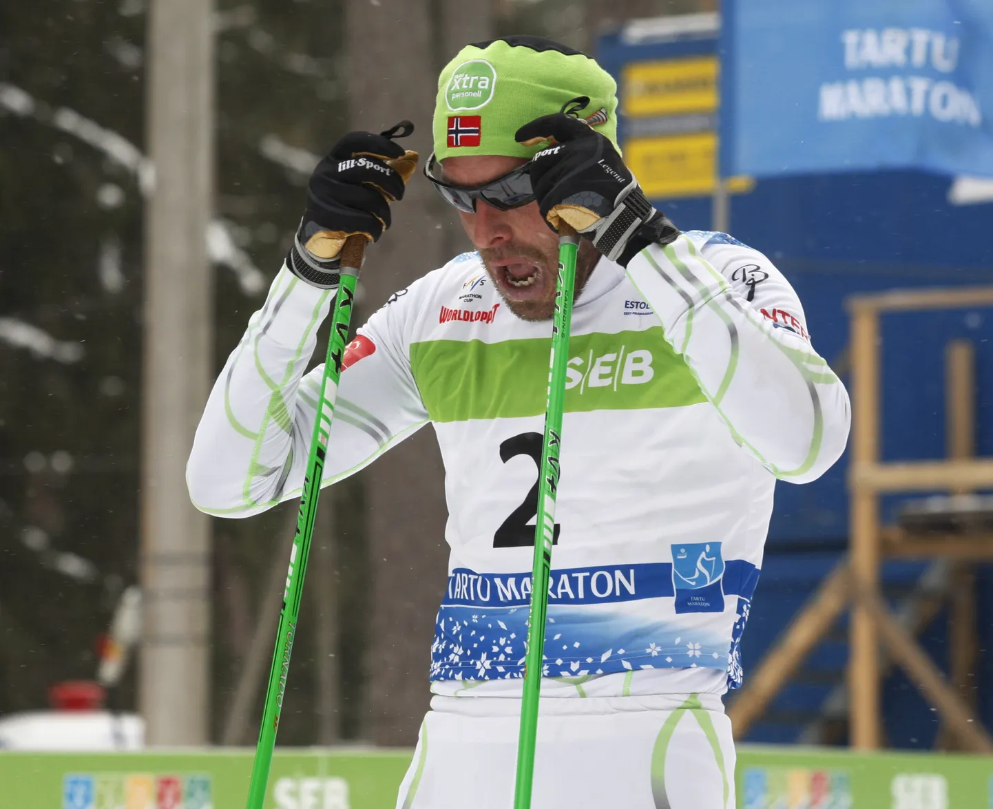 Anders Aukland 2012. aastal Tartu maratoni finišis.