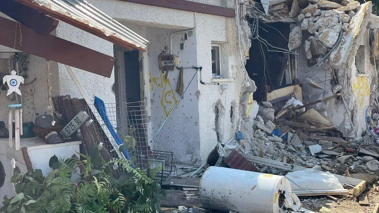 Дома в кибуце были полностью разрушены
