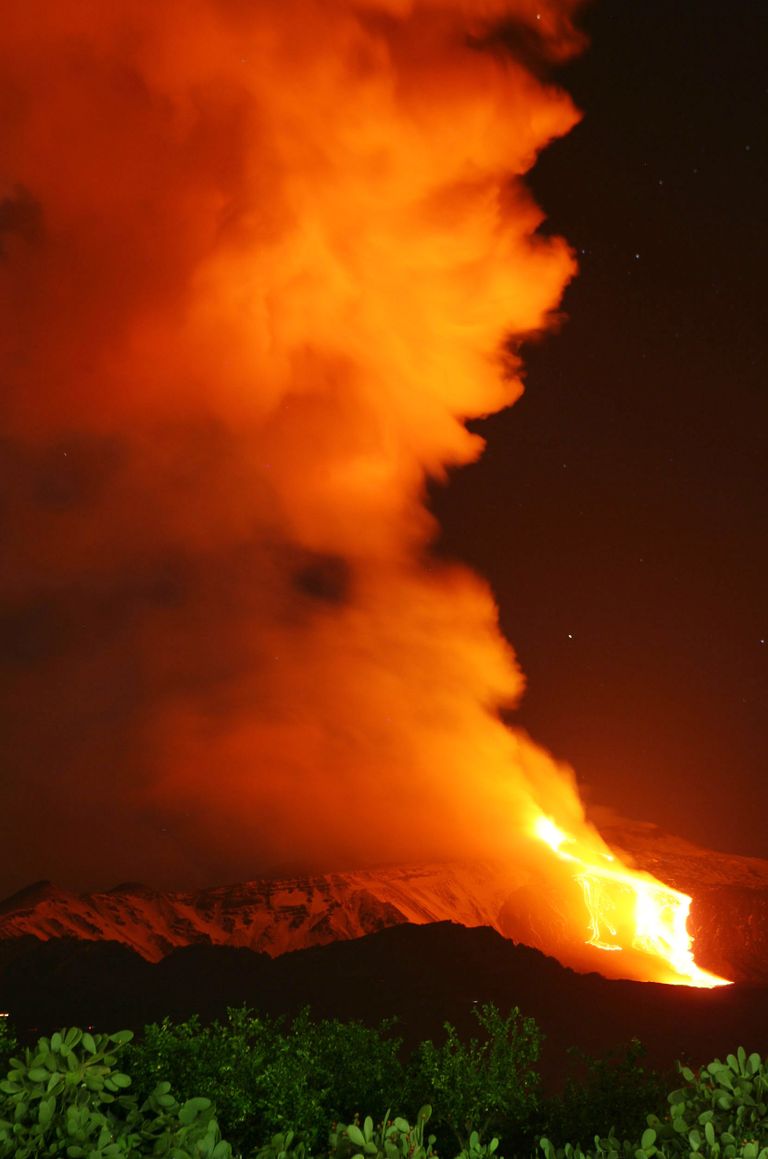 Itaalia Etna vulkaani purse jaanuaris 2011