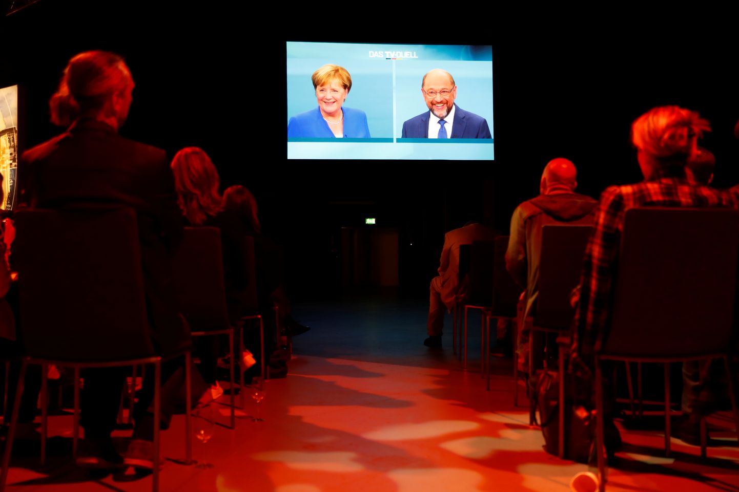 Valimiseelne debatt Angela Merkeli ja Martin Schulzi vahel.